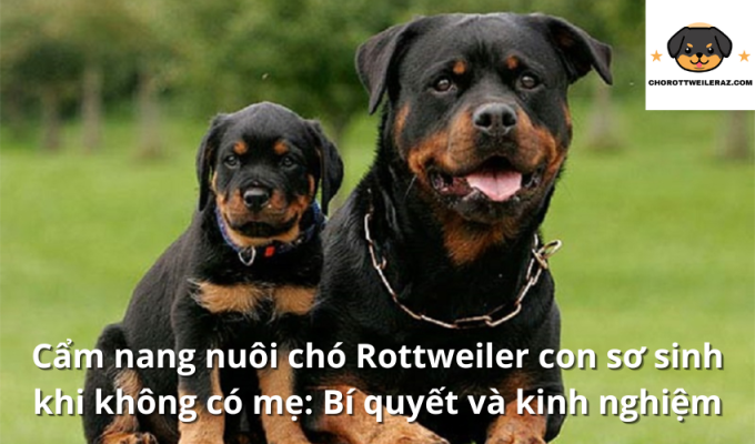 Cẩm nang nuôi chó Rottweiler con sơ sinh khi không có mẹ: Bí quyết và kinh nghiệm